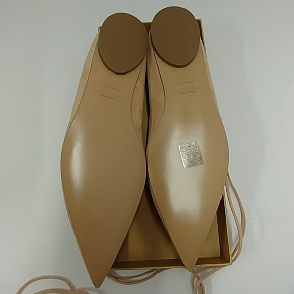 Michael Kors Cipria Beige Suede Lace Up Size 9 M - Picture 8 of 8